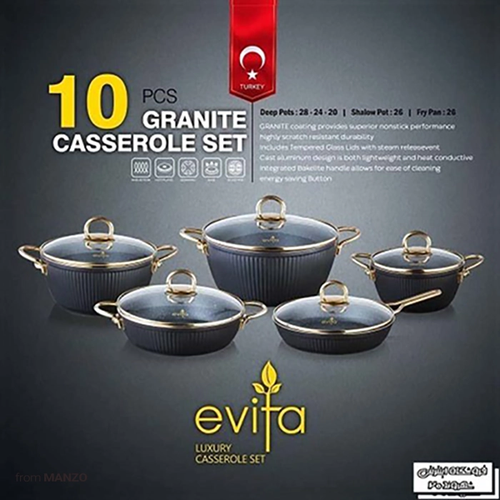 سرویس قابلمه 10 پارچه اویتا Evita
