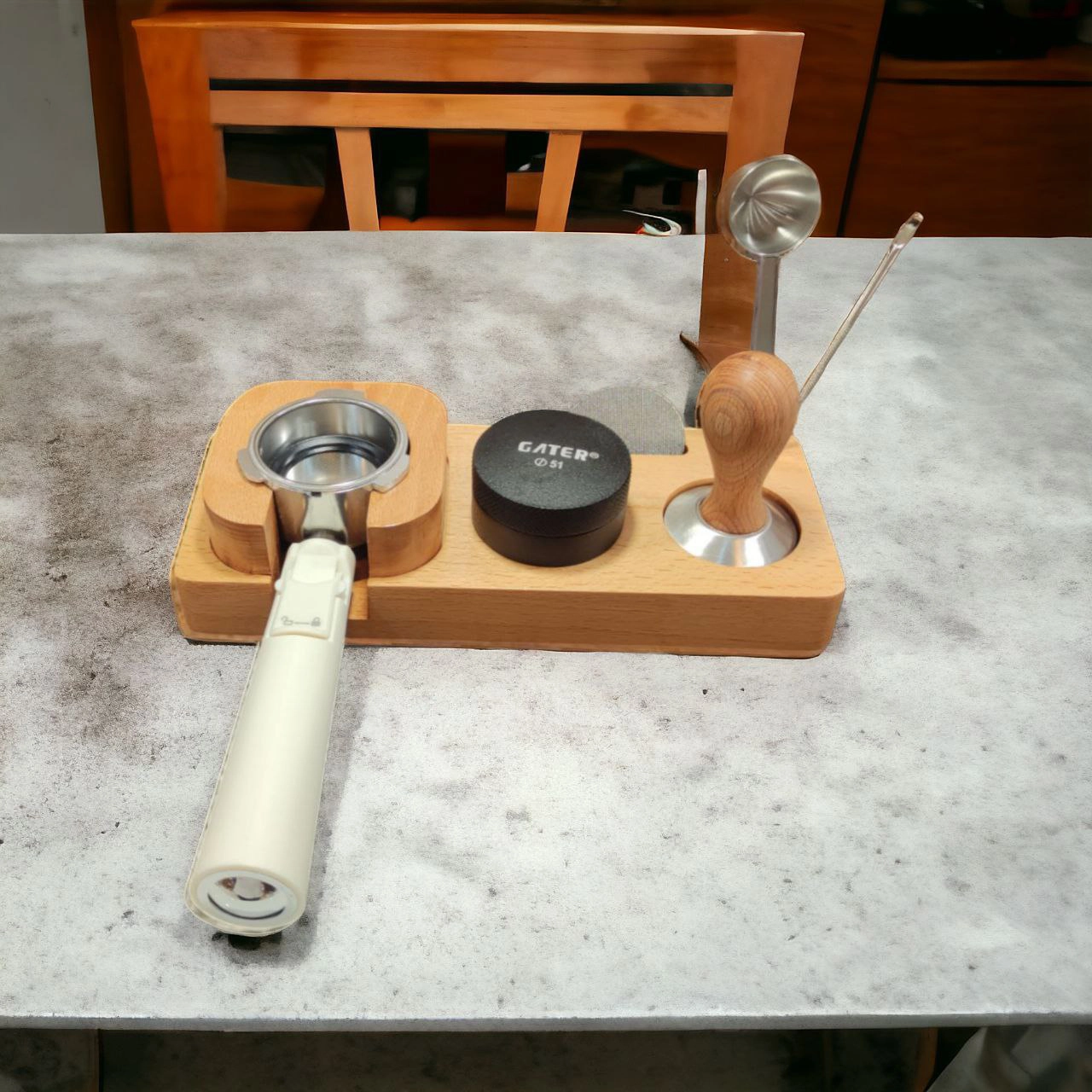 استند چوبی اکسسوری و تجهیزات اسپرسوساز کد 010