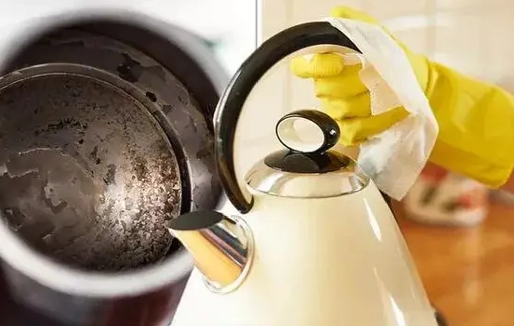 جرم گیری کتری برقی با جوش شیرین