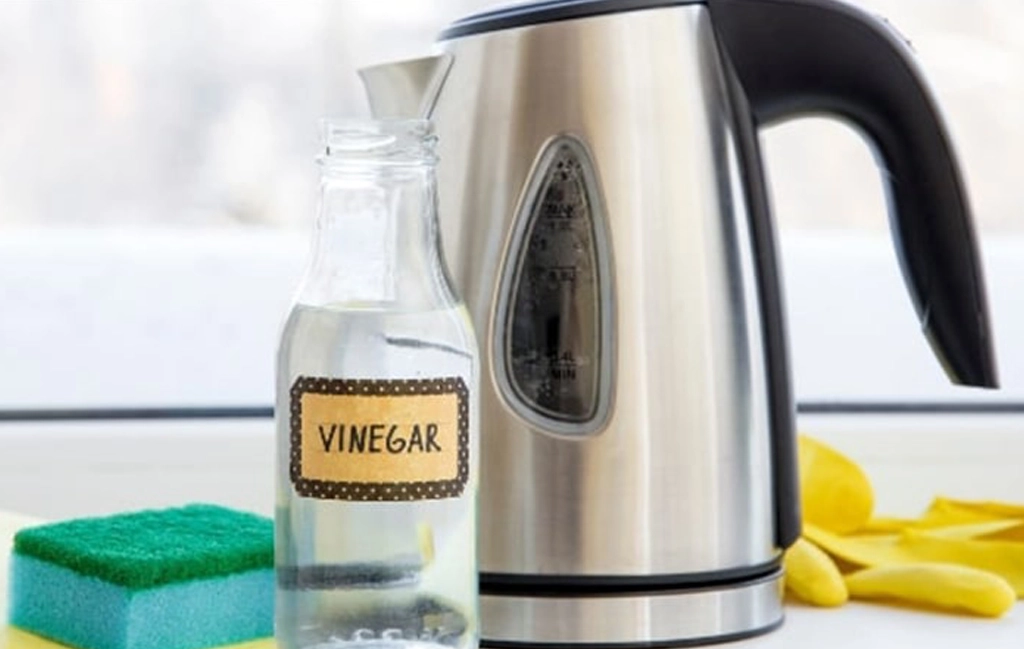 جرم گیری کتری برقی با سرکه