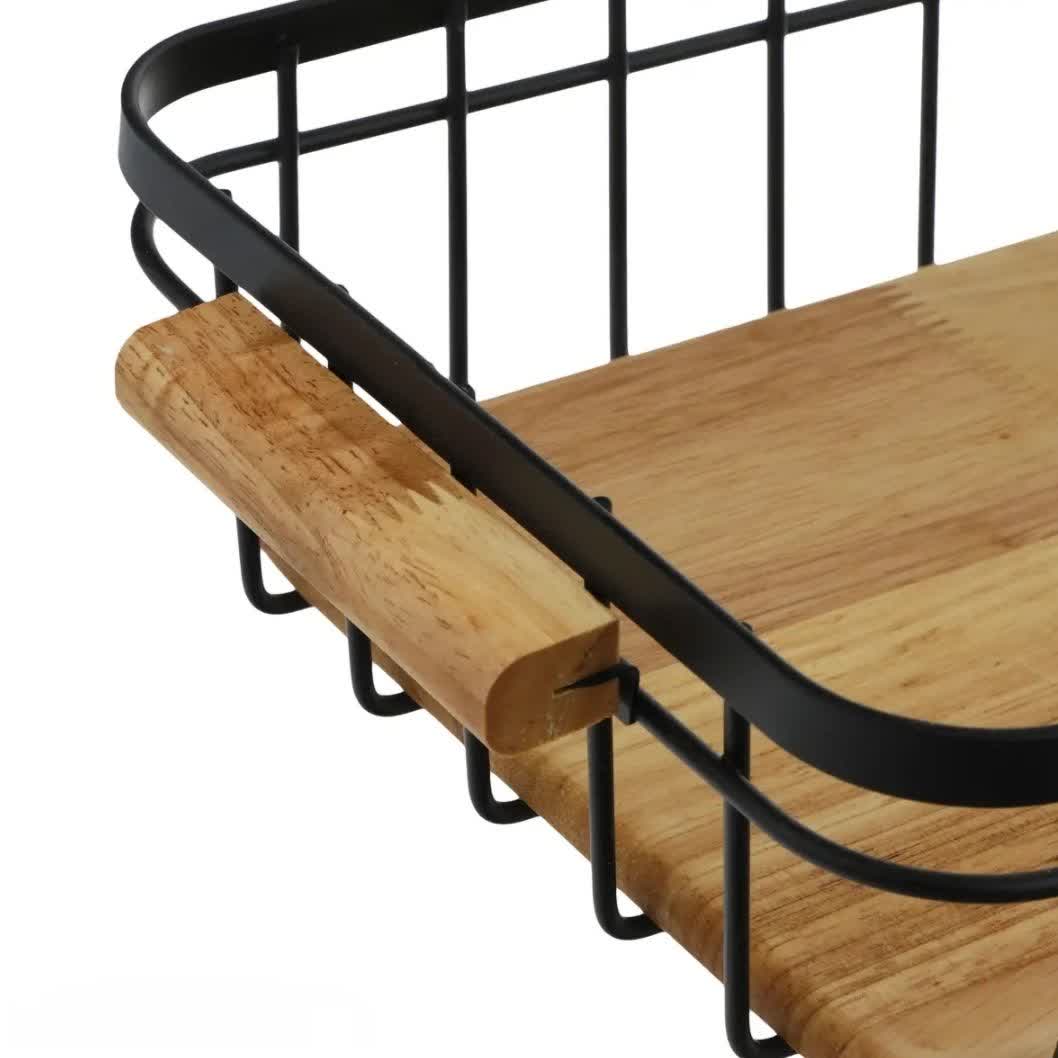 سبد نان کوچک مستطیل چوب یونیک مدل UN 2909