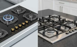 شیشه یا استیل؛ کدام اجاق گاز رومیزی برای آشپزخانه شما ایده‌آل است؟ (مقایسه کامل)