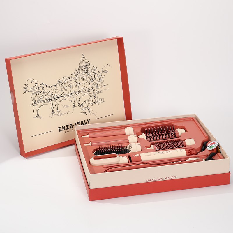 برس حرارتی و سشوار چرخشی انزو EN-6601 با 7 سری (حرفه‌ای)