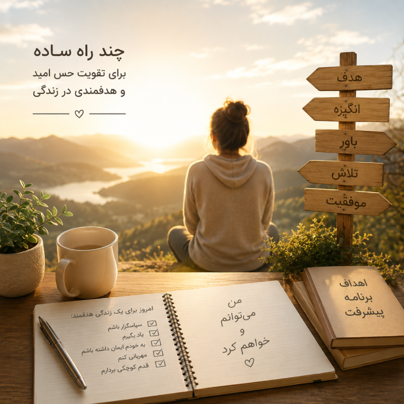 چند راه ساده برای تقویت حس امید و هدفمندی در زندگی