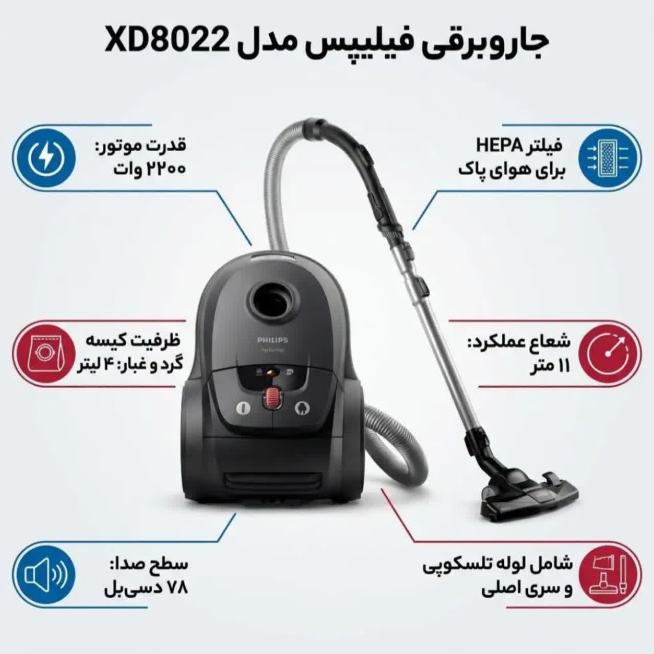 جاروبرقی فیلیپس XD8022