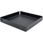 سینی سرو فلزی (ظرف رست) لبه‌دار 15×15 سانتی‌متر